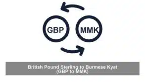 British Pound Sterling to Burmese Kyat (GBP to MMK)
