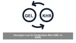 Georgian Lari to Cambodian Riel (GEL to KHR)