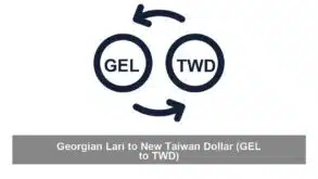 Georgian Lari to New Taiwan Dollar (GEL to TWD)
