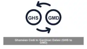 Ghanaian Cedi to Gambian Dalasi (GHS to GMD)