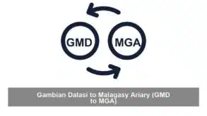 Gambian Dalasi to Malagasy Ariary (GMD to MGA)