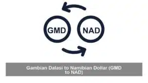 Gambian Dalasi to Namibian Dollar (GMD to NAD)