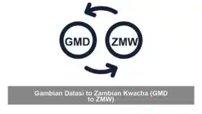 Gambian Dalasi to Zambian Kwacha (GMD to ZMW)