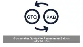Guatemalan Quetzal to Panamanian Balboa (GTQ to PAB)