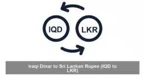 Iraqi Dinar to Sri Lankan Rupee (IQD to LKR)