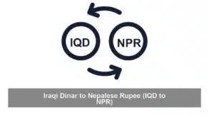 Iraqi Dinar to Nepalese Rupee (IQD to NPR)