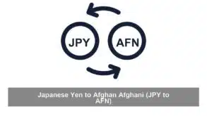 Japanese Yen to Afghan Afghani (JPY to AFN)