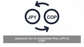Japanese Yen to Colombian Peso (JPY to COP)