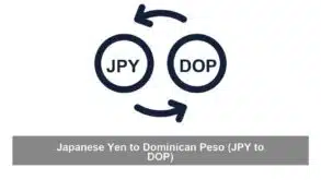 Japanese Yen to Dominican Peso (JPY to DOP)