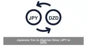Japanese Yen to Algerian Dinar (JPY to DZD)