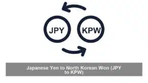 Japanese Yen to North Korean Won (JPY to KPW)