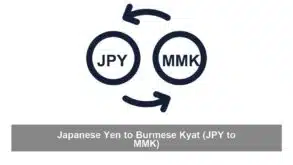 Japanese Yen to Burmese Kyat (JPY to MMK)