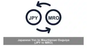 Japanese Yen to Mauritanian Ouguiya (JPY to MRO)