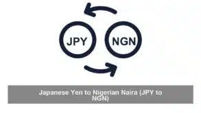 Japanese Yen to Nigerian Naira (JPY to NGN)