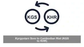 Kyrgystani Som to Cambodian Riel (KGS to KHR)