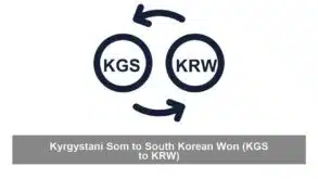 Kyrgystani Som to South Korean Won (KGS to KRW)