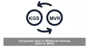 Kyrgystani Som to Maldivian Rufiyaa (KGS to MVR)