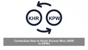 Cambodian Riel to North Korean Won (KHR to KPW)