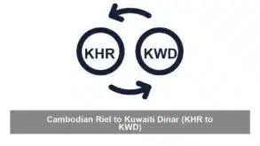 Cambodian Riel to Kuwaiti Dinar (KHR to KWD)