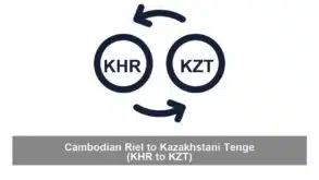 Cambodian Riel to Kazakhstani Tenge (KHR to KZT)