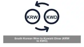 South Korean Won to Kuwaiti Dinar (KRW to KWD)
