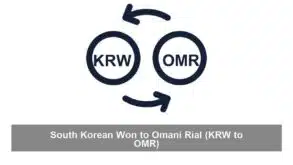 South Korean Won to Omani Rial (KRW to OMR)