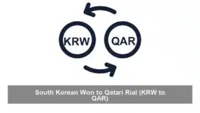 South Korean Won to Qatari Rial (KRW to QAR)