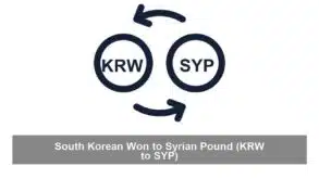 South Korean Won to Syrian Pound (KRW to SYP)