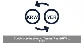 South Korean Won to Yemeni Rial (KRW to YER)