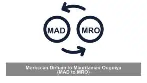 Moroccan Dirham to Mauritanian Ouguiya (MAD to MRO)
