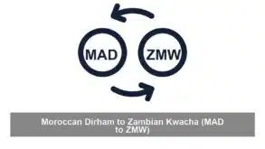 Moroccan Dirham to Zambian Kwacha (MAD to ZMW)