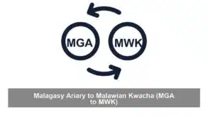 Malagasy Ariary to Malawian Kwacha (MGA to MWK)