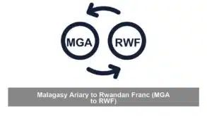 Malagasy Ariary to Rwandan Franc (MGA to RWF)