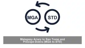 Malagasy Ariary to Sao Tome and Principe Dobra (MGA to STD)