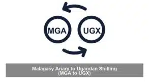 Malagasy Ariary to Ugandan Shilling (MGA to UGX)