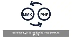 Burmese Kyat to Philippine Peso (MMK to PHP)