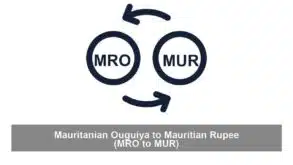 Mauritanian Ouguiya to Mauritian Rupee (MRO to MUR)