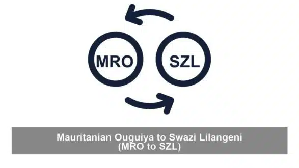 Mauritanian Ouguiya to Swazi Lilangeni (MRO to SZL)