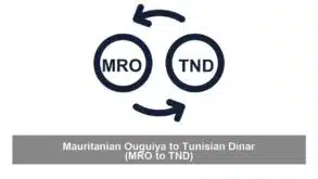 Mauritanian Ouguiya to Tunisian Dinar (MRO to TND)