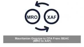 Mauritanian Ouguiya to CFA Franc BEAC (MRO to XAF)