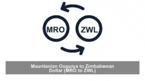 Mauritanian Ouguiya to Zimbabwean Dollar (MRO to ZWL)
