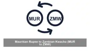 Mauritian Rupee to Zambian Kwacha (MUR to ZMW)