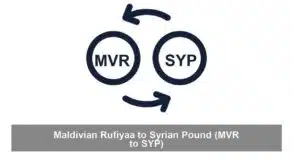 Maldivian Rufiyaa to Syrian Pound (MVR to SYP)