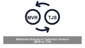 Maldivian Rufiyaa to Tajikistani Somoni (MVR to TJS)