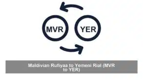Maldivian Rufiyaa to Yemeni Rial (MVR to YER)