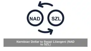 Namibian Dollar to Swazi Lilangeni (NAD to SZL)