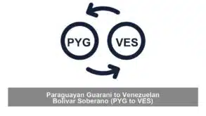 Paraguayan Guarani to Venezuelan Bolívar Soberano (PYG to VES)