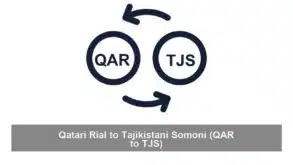 Qatari Rial to Tajikistani Somoni (QAR to TJS)
