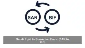 Saudi Riyal to Burundian Franc (SAR to BIF)