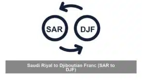 Saudi Riyal to Djiboutian Franc (SAR to DJF)